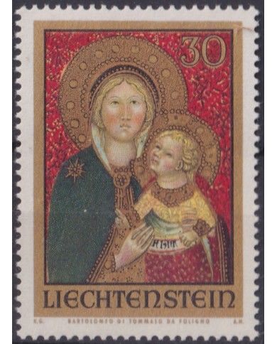 F-EX47358 LIECHTENSTEIN MNH 1973 ART PAINTING MADONNA BAROLOMEO.