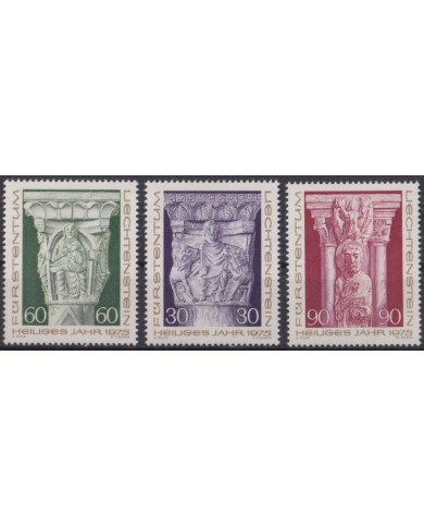 F-EX47350 LIECHTENSTEIN MNH 1975 CHRISTMAS NAVIDAD MEDIEVAL SCULTURE.