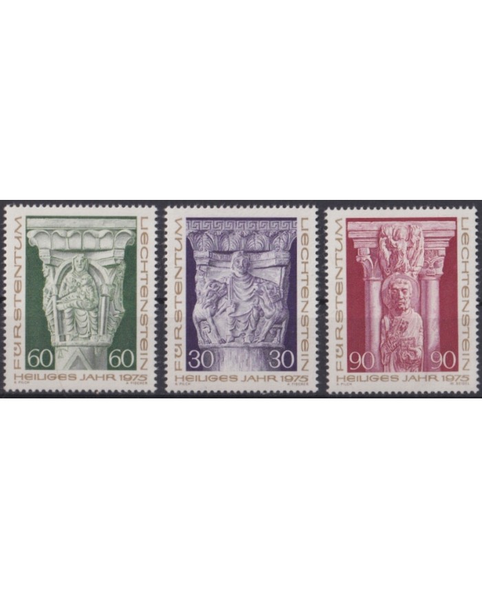 F-EX47350 LIECHTENSTEIN MNH 1975 CHRISTMAS NAVIDAD MEDIEVAL SCULTURE.