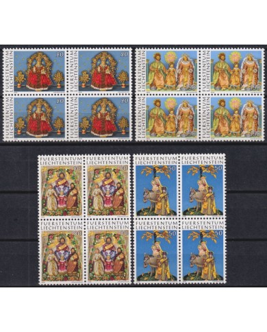 F-EX47377 LIECHTENSTEIN MNH 1976 CHRISTMAS NAVIDAD ART PAINTING BLOCK 4.