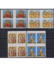 F-EX47377 LIECHTENSTEIN MNH 1976 CHRISTMAS NAVIDAD ART PAINTING BLOCK 4.
