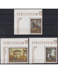 F-EX47375 LIECHTENSTEIN MNH 1978 ART PAINTING ART CARRIAGE HORSE.