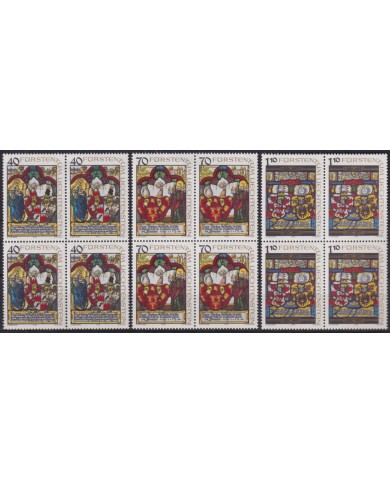 F-EX47390 LIECHTENSTEIN MNH 1979 ART PAINTING GLASS HERALDIC COAST OF ARMS.