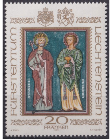 F-EX47319 LIECHTENSTEIN MNH 1979 ART PAINTING DEFIN FRESNO St. LUCIEN & ST FLORIAN.