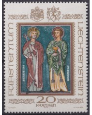 F-EX47319 LIECHTENSTEIN MNH 1979 ART PAINTING DEFIN FRESNO St. LUCIEN & ST FLORIAN.
