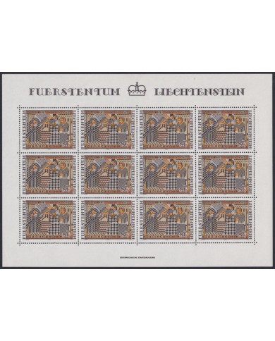 F-EX46606 LIECHTENSTEIN MNH 1979 CHRISTMAS NAVIDAD ART TAPESTRY SHEET.