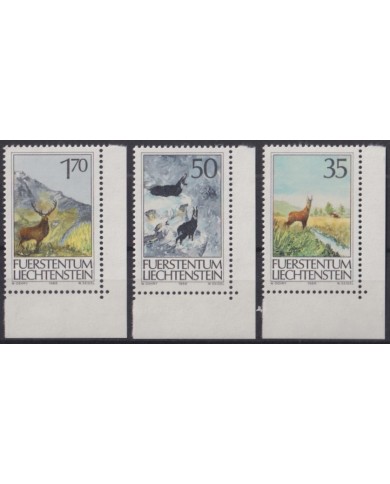 F-EX47371 LIECHTENSTEIN MNH 1986 ANIMALS HUNTING DEER ROEBUCK STAG