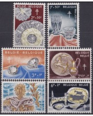 F-EX47393 BELGIUM MNH 1960 ART GLASS DIAMOUNT.