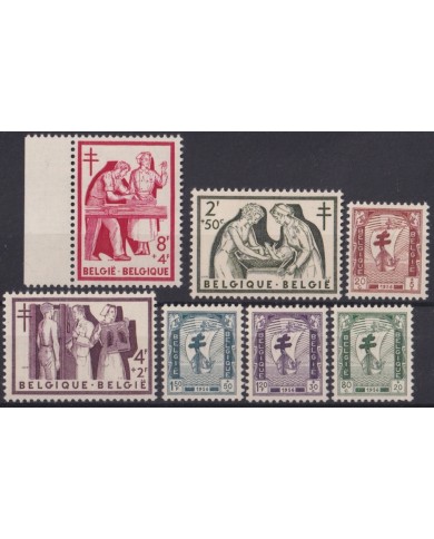 F-EX47394 BELGIUM MNH 1956 ANTI-TUBERCULOSIS SHIP NURSE RED CROSS.