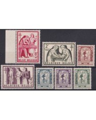 F-EX47394 BELGIUM MNH 1956 ANTI-TUBERCULOSIS SHIP NURSE RED CROSS.