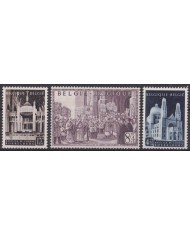 F-EX47411 BELGIUM MNH 1952 KOEKELBERG BASILICA FUND CHURCH 876-78.