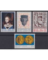 F-EX47414 BELGIUM MNH 1973 HISTORICAL EVENTS ARCHEOLOGY ROMAN COIN PAINTING.