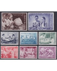 F-EX47418 BELGIUM MNH 1960 1139-46 CONGO INDEPENDENCE CHILDREN MEDICINE.