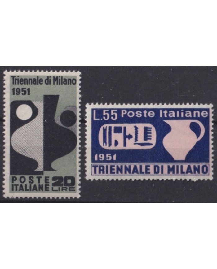 F-EX47429 ITALY ORIGINAL GUM 1951 29º. TRIENNAL OF ART EXHITION MILANO.