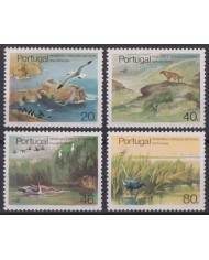 F-EX43538 PORTUGAL MHN 1985 NATIONAL PARK PROTECTION OF NATURE WOLF BIRD TREE.