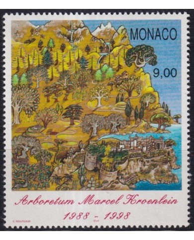 F-EX44139 MONACO MHN 1997 ART PAINTING ARBORETUM MARCEL KROENLEIN.