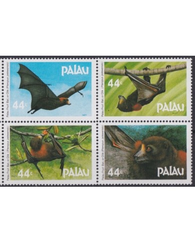 F-EX47454 PALAU MNH 1987 WILDLIFE BATS MURCIELAGOS.