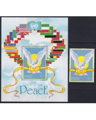 F-EX47461 PALAU MNH 1991 WAR DESERT STORM MILITAR AVES BIRD OISEAUX VÖGEL.