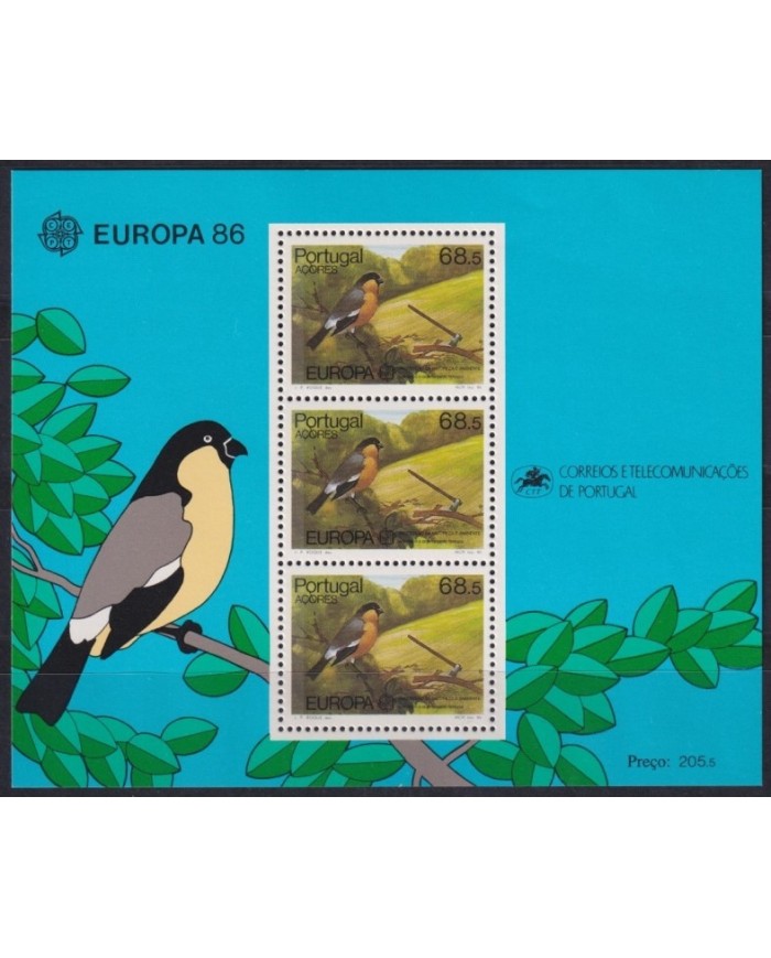 F-EX47463 PORTUGAL AZORES MNH 1986 BIRD AVES PAJAROS OISEAUX VÖGEL EUROPA.