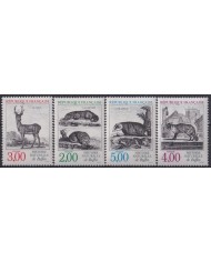 F-EX47476 FRANCE MNH 1988 WILDLIFE NATURAL HISTORY FOX ANTELOPE.