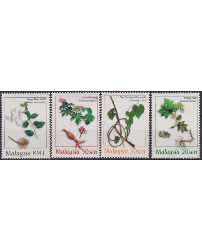 F-EX47482 MALAYSIA MNH 1998 BOTANICAL FLOWERS FLORES FRUTOS FRUIT.