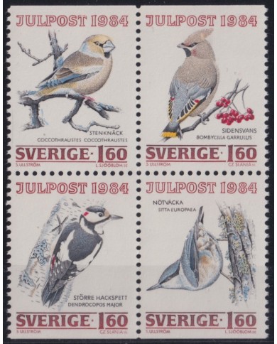 F-EX47489 SWEDEN SVERIGE 1984 MNH CHRISTMAS NAVIDAD BIRD AVES PAJAROS.
