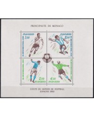 F-EX47501 MONACO MNH 1982 WORLD CUP SOCCER FOOTBALL SPAIN ESPAÑA.