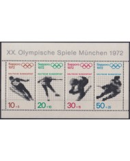 F-EX47503 GERMANY MNH 1972 SAPPORO WINTER OLYMPIC GAMES SKI SKITING.