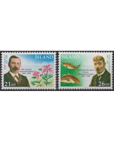 F-EX47516 ICELAND ISLANDIA MNH 1989 FLOWER FLORES FISH PECES STEFANSSON.