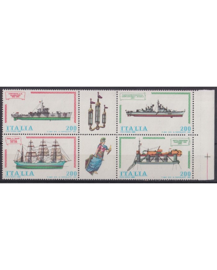F-EX47527 ITALY MNH 1980 HISTORIC SHIP BARCOS.