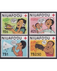 F-EX47532 NIUAFO'OU MNH 1987 CARTOON DRAWING MEDICINE