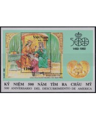 F-EX47593 VIETNAM MNH 1992 DISCOVERY COLUMBUS ELIZABETH THE CATHOLIC.