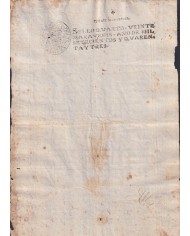 1743-PS-14 ESPAÑA SPAIN REVENUE SEALLED PAPER PAPEL SELLADO 1743 SELLO 4to.