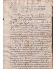 1743-PS-15 ESPAÑA SPAIN REVENUE SEALLED PAPER PAPEL SELLADO 1743 SELLO 4to.