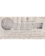 1763-PS-2 ESPAÑA SPAIN REVENUE SEALLED PAPER PAPEL SELLADO 1763 SELLO 4to.
