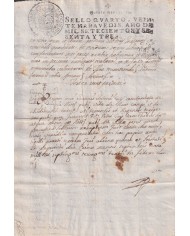1763-PS-1 ESPAÑA SPAIN REVENUE SEALLED PAPER PAPEL SELLADO 1763 SELLO 4to.