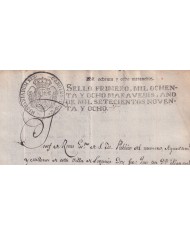 1798-PS-16 ESPAÑA SPAIN REVENUE SEALLED PAPER PAPEL SELLADO 1798 SELLO 1ro.