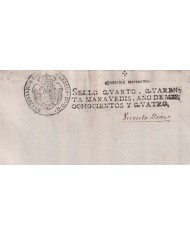 1804-PS-63 ESPAÑA SPAIN REVENUE SEALLED PAPER PAPEL SELLADO 1804 SELLO 4to.