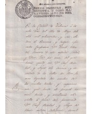 1806-PS-1 ESPAÑA SPAIN REVENUE SEALLED PAPER PAPEL SELLADO 1806 SELLO 1ro.
