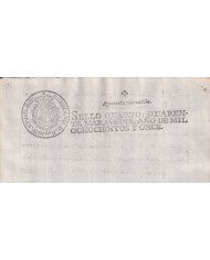 1811-PS-10 ESPAÑA SPAIN REVENUE SEALLED PAPER PAPEL SELLADO 1811 SELLO 4to.