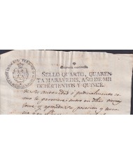 1815-PS-29 ESPAÑA SPAIN REVENUE SEALLED PAPER PAPEL SELLADO 1815 SELLO 4to.