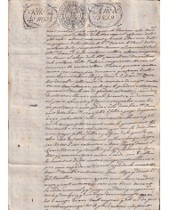1819-PS-9  ESPAÑA SPAIN REVENUE SEALLED PAPER PAPEL SELLADO 1819 SELLO 4to.