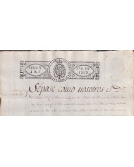 1823-PS-13 ESPAÑA SPAIN REVENUE SEALLED PAPER PAPEL SELLADO 1821 SELLO 3ro.