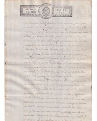1823-PS-14 ESPAÑA SPAIN REVENUE SEALLED PAPER PAPEL SELLADO 1821 SELLO 4to.