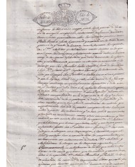 1826-PS-74 ESPAÑA SPAIN REVENUE SEALLED PAPER PAPEL SELLADO 1826 SELLO 4to.