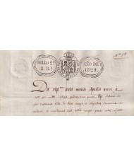 1829-PS-16 ESPAÑA SPAIN REVENUE SEALLED PAPER PAPEL SELLADO 1829 SELLO 2do.