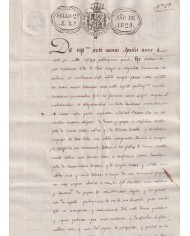 1829-PS-16 ESPAÑA SPAIN REVENUE SEALLED PAPER PAPEL SELLADO 1829 SELLO 2do.
