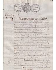 1828-PS-63 ESPAÑA SPAIN REVENUE SEALLED PAPER PAPEL SELLADO 1828 SELLO 2do.