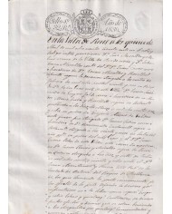 1830-PS-92 ESPAÑA SPAIN REVENUE SEALLED PAPER PAPEL SELLADO 1830 SELLO 1ro.