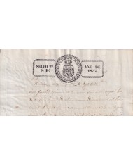 1837-PS-12 ESPAÑA SPAIN REVENUE SEALLED PAPER PAPEL SELLADO 1837 SELLO 2do.